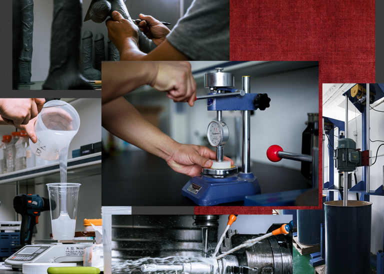 iGoods production: precision inspection, molding, and quality testing.