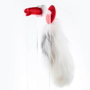 long fox tail anal butt plug