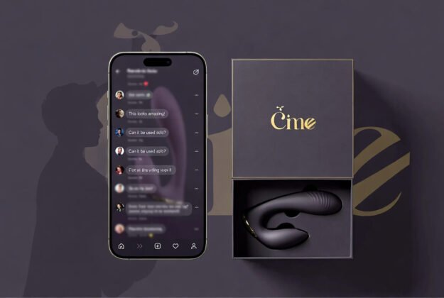 Smartphone fan comments turning into custom branded sex toy packaging for OnlyFans KOLs