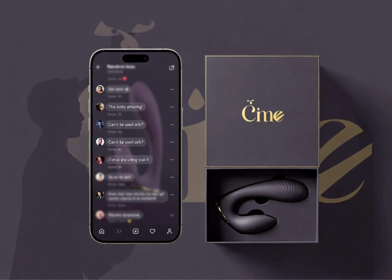 Smartphone fan comments turning into custom branded sex toy packaging for OnlyFans KOLs