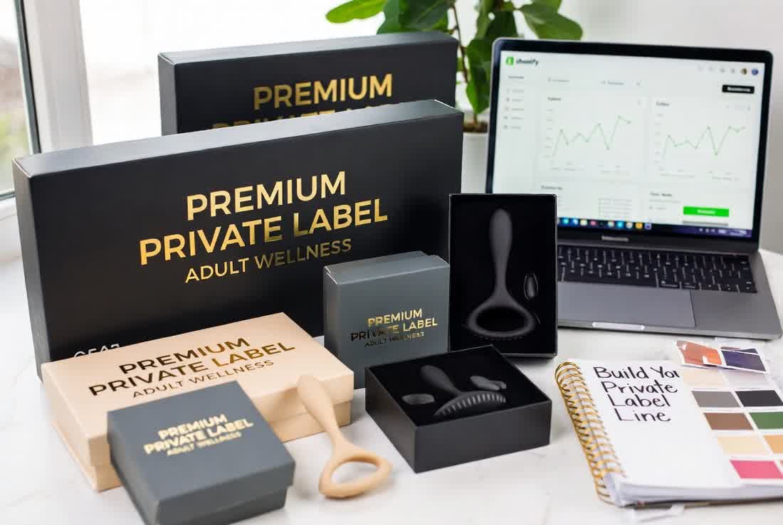 Private label adult toys with premium custom packaging and Shopify sales growth for ecommerce sellers
