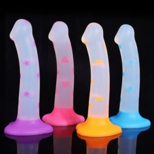 Light Up Dildo Glow in the Dark Jelly Texture Wholesale