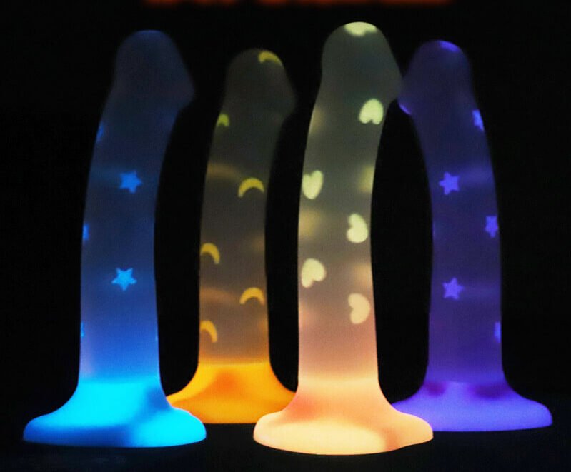 Light Up Dildo Glow in the Dark Jelly Texture Wholesale - Image 5
