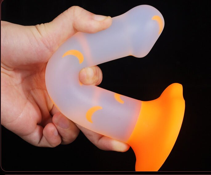 Light Up Dildo Glow in the Dark Jelly Texture Wholesale - Image 4