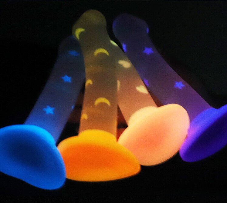 Light Up Dildo Glow in the Dark Jelly Texture Wholesale - Image 6