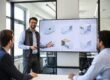 External R&D partner presenting simple 3D product concepts to internal product development team