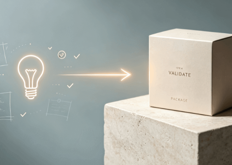 Idea transforming to product packaging, evaluating manufacturable adult product concepts
