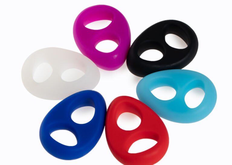 double loop cock ring in different colors